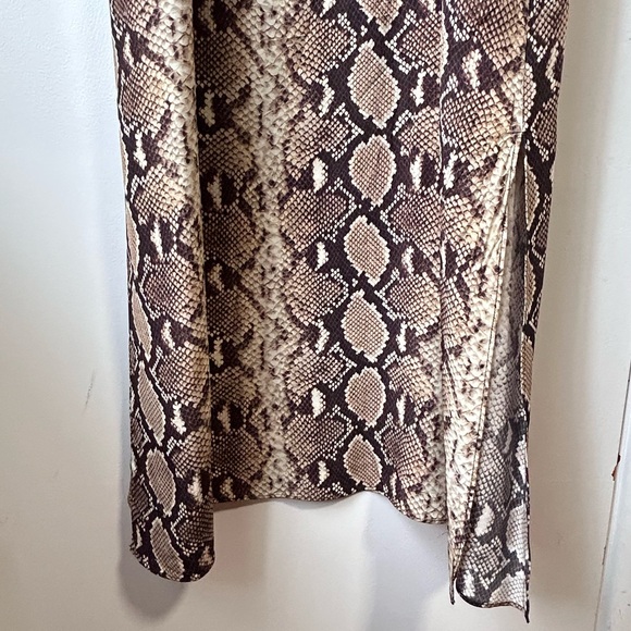 The Kooples 100% Silk Snake Print Dress - Picture 9 of 14